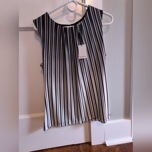 Calvin Klein Striped sleeves top